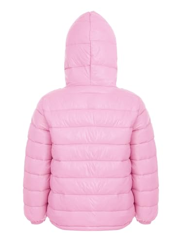 Kids Boys Girls Hooded Puffer Jacket Lightweight Coat Zipper Warm Winter Outerwear2