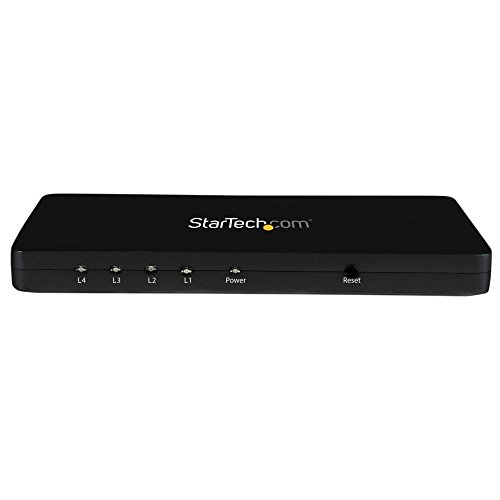 StarTech.com 4出力対応 4K HDMI 分配器 アルミ筐体 HDMI オーディオ/ビデオ スプリッター 4K 30Hz ST124HD4K