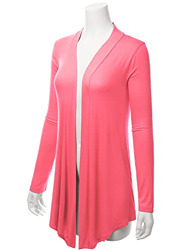 Image of LALABEE Women's Draped Open-Front Long Sleeve Light Weight Cardigan (S~3XL)