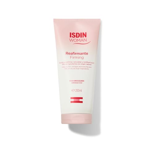 ISDIN Woman Crème Corporelle Raffermissante (200 ml) | Crème à l'Huile de Rose Musquée pour la Fermeté/Lutte Contre le Relâchement Cutané après la Grossesse ou une Perte de Poids