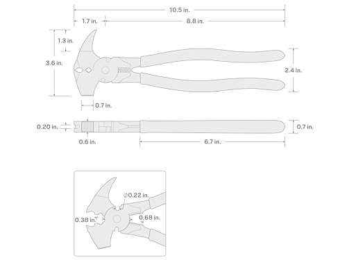 Tekton PSP10010 10-1/2 Inch Fencing Pliers thumb #6