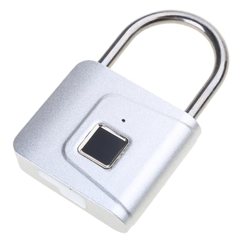 Candados de metal biométricos sin llave, cerradura de seguridad de huellas dactilares sin llave, 47 x 76 mm, para taquillas de gimnasio, valla y puerta
