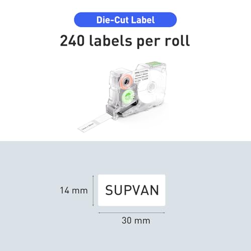 Ruban adhésif pour étiqueteuse SUPVAN G15M consommable impression thermique blanc