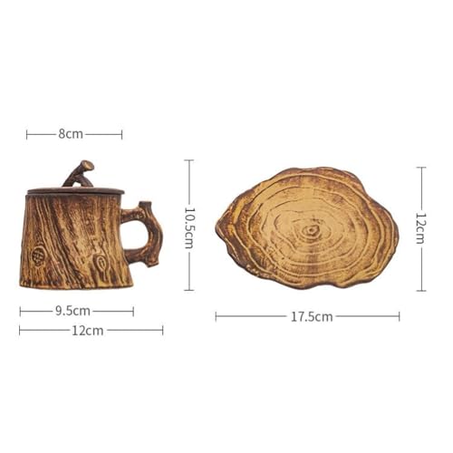 Mug à café anti-refroidissement tasse de 225 ml avec couvercle