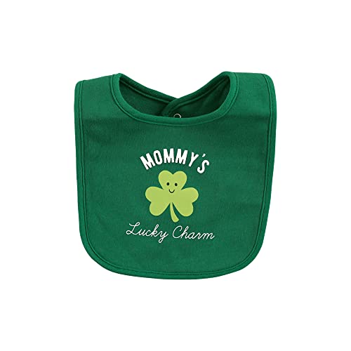 Image of Hudson Baby Unisex Baby Cotton Bib and Sock Set, Lucky Charm, One Size