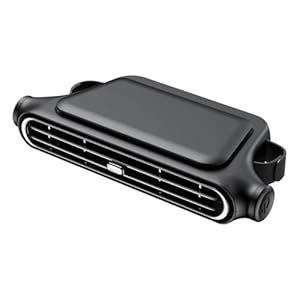 Generisch Auto-Rücksitzventilator Schwarz 3 Geschwindigkeiten