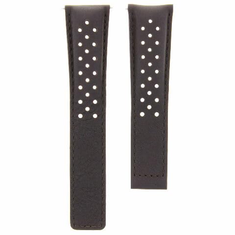 Image of Ewatchparts PERFORATED 19-20-22MM LEATHER WATCH BAND STRAP FOR TAG HEUER CARRERA CALIBRE