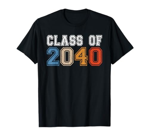 Class Of 2040 Graduate Shirts for Men Women Retro Graduation Camiseta