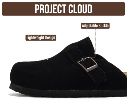 Image of Project Cloud Kids 100% Genuine Leather Non Slip Clogs with Cork Footbed