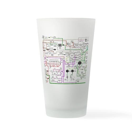 CafePress 1975 Triumph Spitfire Wiring Diagra Pint Glass, 16 oz. Drinking Glass