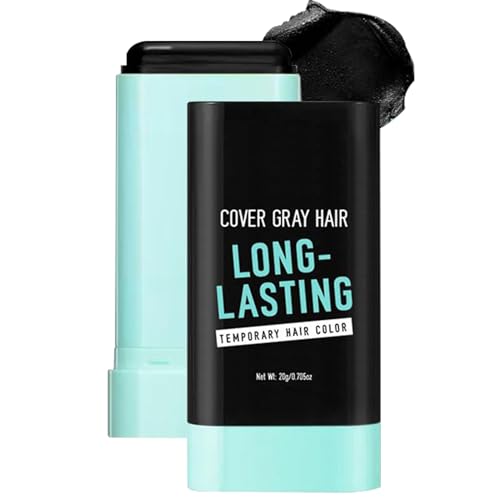 Barra De Tinte Para Cabello Oscuro - Lápiz Tinte Oscuro Que Camufla Las Canas,Peine Colorante Disimulador con Efecto Voluminizador para Barba Cabelludo Hombre Adolescente Calvicie Diario