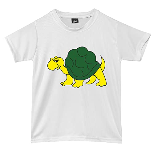 Image of RISH Tshirt for Boys and Kids | Super Soft Quick Dry Fit Fabric Slow Tortoise Printed Casuals