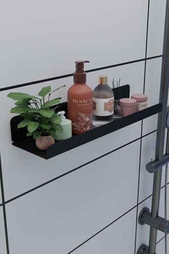 3M Ultra Güçlü Yapışkanlı Siyah Mutfak&Banyo Rafı, Çok Amaçlı Organizer Raf MT95S