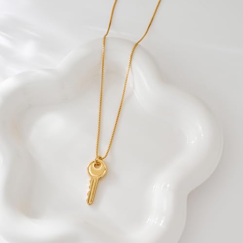Gold Silver Key Necklace for Women Dainty Key Necklaces Fashion Summer Jewelry4