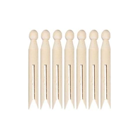Wooden Dolly Clothes pegs for Making Peg Dolls and Other Craft Projects or Handing Things on a Line Bright Vibrant Rainbow Colour Pegs Or Plain Peggy (Plain) Cover