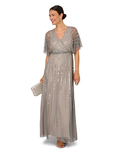 Adrianna Papell Women's Beaded Blouson Gown4