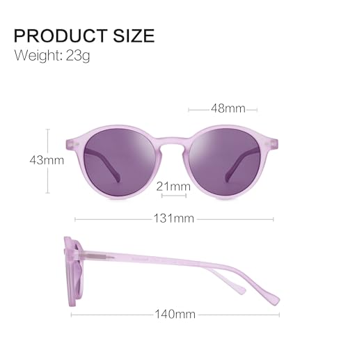 Image of ZENOTTIC Polarized Round Sunglasses, Stylish Sunglasses for Men and Women Retro Classic, Multi-Style Selection