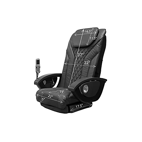 Shiatsulogic Pedicure Chair Cushion Cover Set (Black), Vibration Massage Chair Cover 16 Exr, Nail Salon Pedicure Equipment And Furniture #TOP1