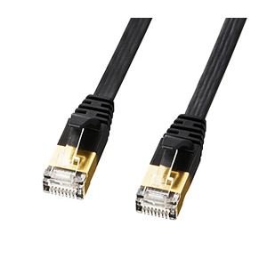 �T�����T�v���C CAT7�E���g���t���b�gLAN�P�[�u���i15m�A�u���b�N�j KB-FLU7-15BK ds-1387755