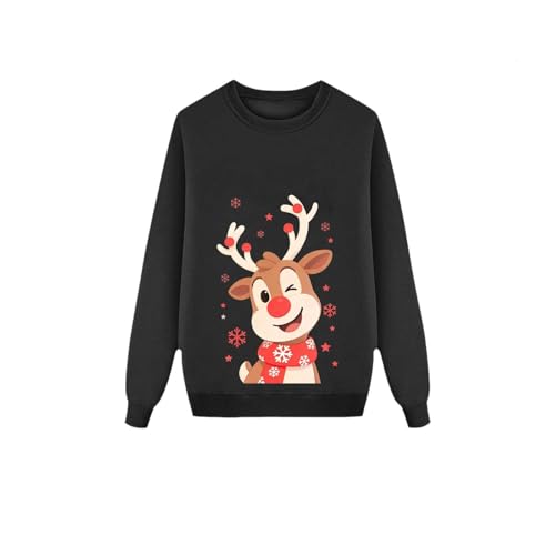 Matching Family Christmas Sweatshirts Xmas Elk Reindeer Crewneck Pullover - image 4