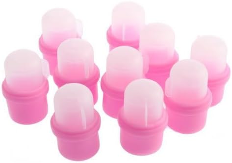 10 pcs Artificial Nail Art Liquid Remover Art Tip Tool Wearable Soaker Reusable AOSTEK(TM)
