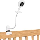 Pyfhy Baby Monitor Mount for Nanit Pro Smart Baby Monitor & Flex Stand, Also for Cameras with 1/4 Screw Stand, Flexible Clip Clamp Mount Adjustable Monitors Holder Without Tools or Wall Damage