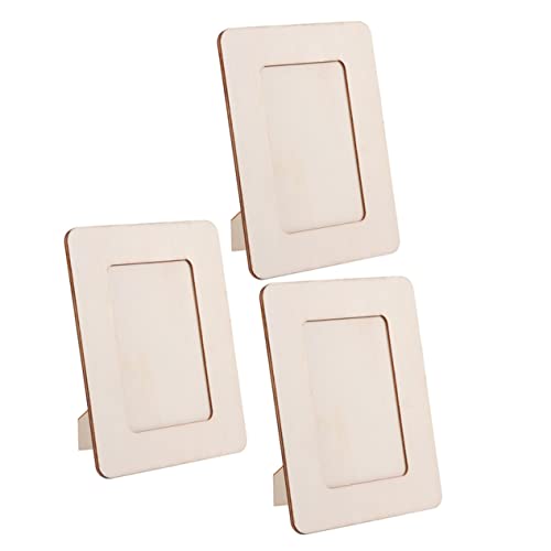 TEHAUX Wooden Picture Frame 6 Inches Blank Frame for Kids Artwork Aesthetic and