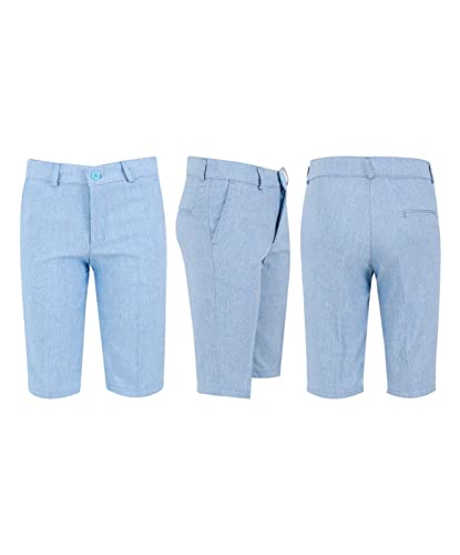 Image of Baby Boys Vest Suit Cotton Linen 4 Piece Formal Wedding Birthday Set
