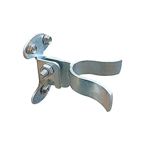 Image of 1-5 /8 inch Flat Back Wall Mount Fork Gate Latch - Gate Latch Hardware with Screws or Lag Bolt for Gate Frames, Easily Mounts to Wooden Gate Post or Wall (Pack of 2)