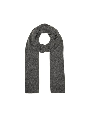 Grande écharpe Noos VERO MODA gris foncé en maille douce, accessoire d'hiver taille unique