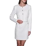 KARL LAGERFELD Paris Women's Jacket, Ivory, 8