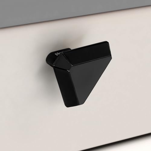 Image of Plantex Knobs for Drawer /Drawer Knobs /Triangle Knob for Cabinets /Drawer Handle /Pull-Push Knob for Kitchen /Bedroom Drawers - Pack of 1 (SH-431, DC-Black & Z-Black)