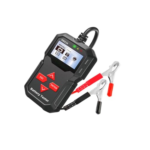 VOSAREA 1Set Car Battery Tester Durable Automotive Battery Analyzer for Accurate Voltage Detection Tool for Cars Trucks Suvs and More Lightweight and Portable Design