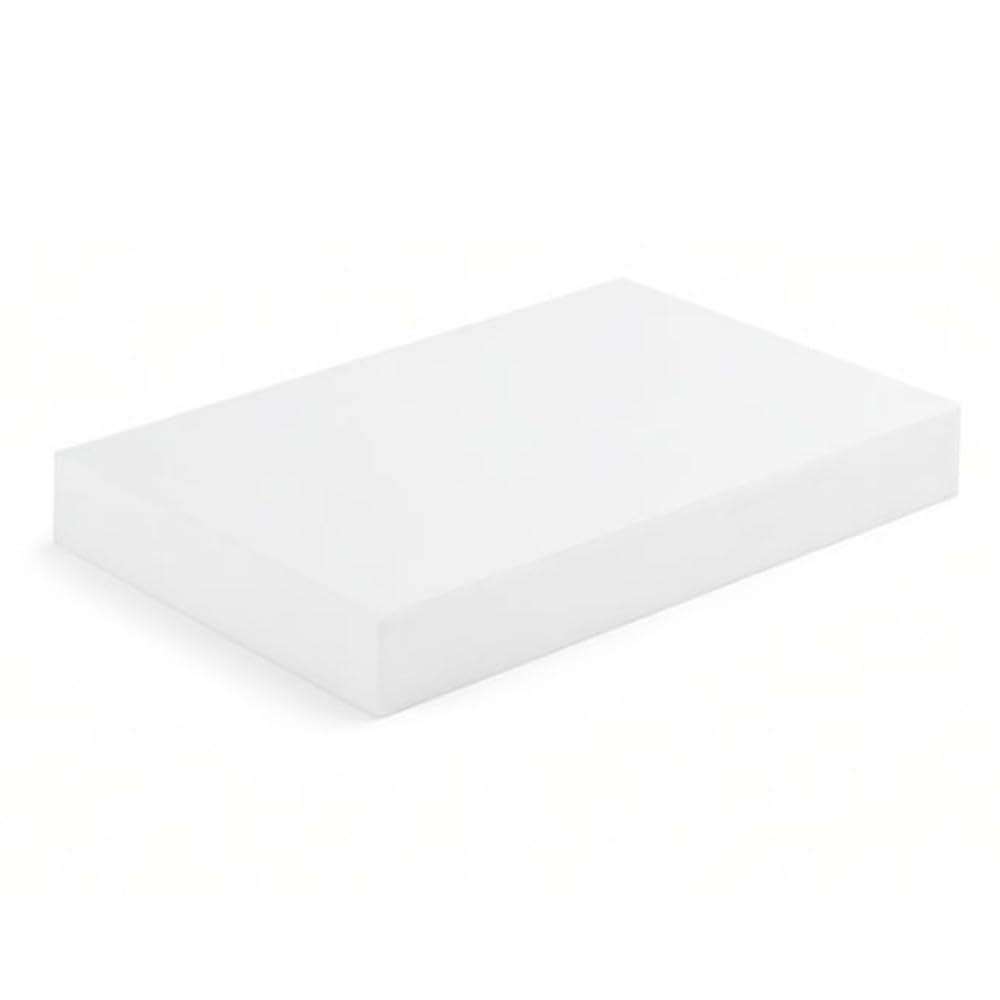 DFDPAXL White Teflon PTFE Sheet 100×250Mm, Plastic Board Thickness 60-100Mm Suitable for Gasket And Mechanical Applications,100×250×90mm
