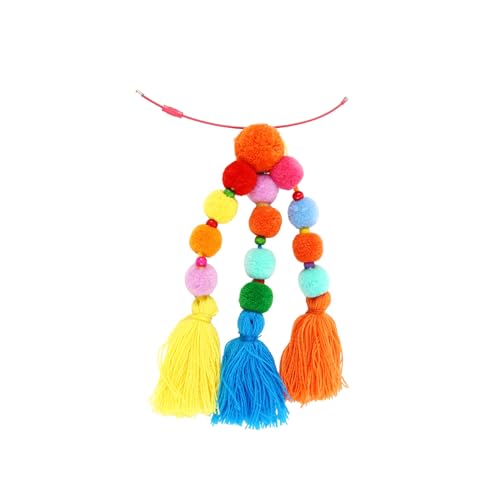 Pom Poms and Tassel Charms Accessories for Bogg Bag and Simply Southern Tote,Colorful Pom Poms and Tassel with Metal Clasp for Rubber Beach Bag4