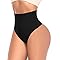 Tummy Control Thong Shapewear for Women High Waisted Panties Girdle Seamless Shaping Body Shaper Underwear (A# Black-5,XL)