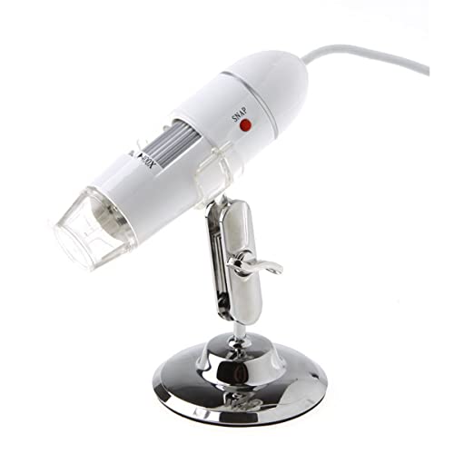 Microscope 400X-1000X USB Microscope Professional for Electronics with 8 LEDs Bracket(400X B)