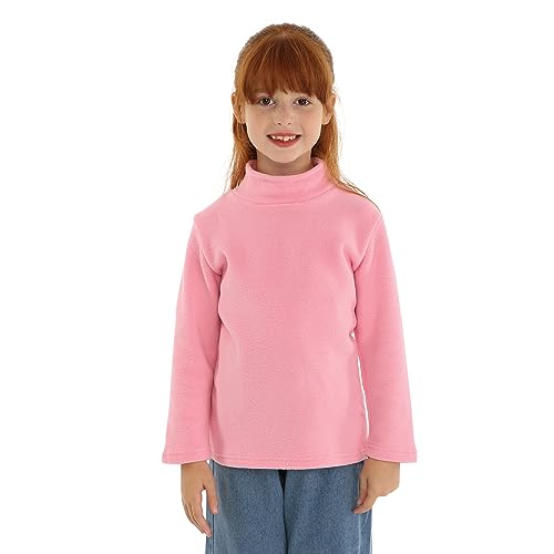 Image of LittleSpring Unisex Boys Girls Polar Fleece Shirt Base Turtleneck Top (2-14 Years)