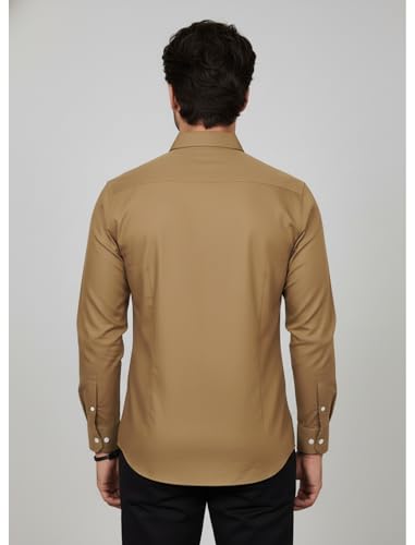 Image of Diverse Men's Solid Formal Shirt | Premium Poly Cotton Full Sleeve Regular Fit Shirt for Men | Stylish Office, Business & Casual