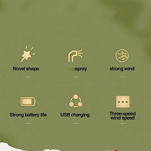 TsoLay Tragbarer Mini-Klimaanlagenventilator für Büro und Zuhause, Kühlventilator C, Rosa, Weiß – Bild 5