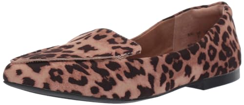 Amazon Essentials Damen Flacher Loafer, Rosé Leopardenmuster, 41...