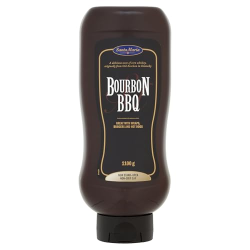 Santa Maria Bourbon BBQ Sauce, 1100g | Dipping Sauce | Great for Cooking with Burgers, Hot Dogs, Cooking | Serve Hot or Cold