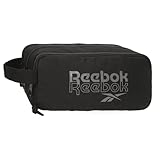 Reebok メルボルン トリプルペンシルケース、ブラック、22 x 10 x 9 cm、ポリエステル、Joumma Bags、Talla única、ブラック、Einheitsgröße、トリプルペンシルケース