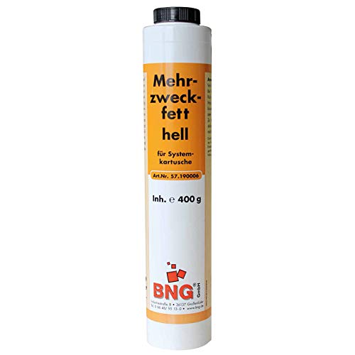 Preisvergleich Produktbild BNG Mehrzweckfett hell 400g LS Schraubkartusche, Wälzlagerfett, Fettkartuschen, Schmierfett, Universalfett