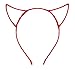 Bonnie Z. Leonardo Devil Horns Headband Chiffon Red