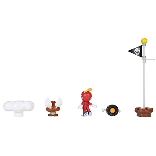 Nintendo Super Mario 6cm Figuren Multipack Diorama Spielset - Wolken Welt