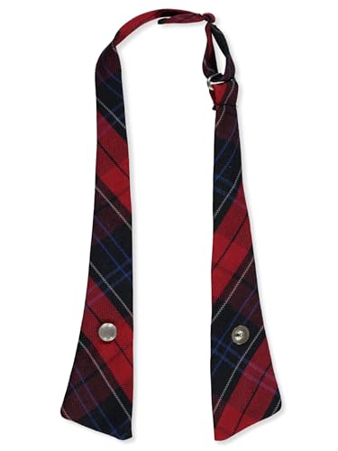Cookie's Criss Cross Tie - red/navy/blue *plaid #94*, one size2