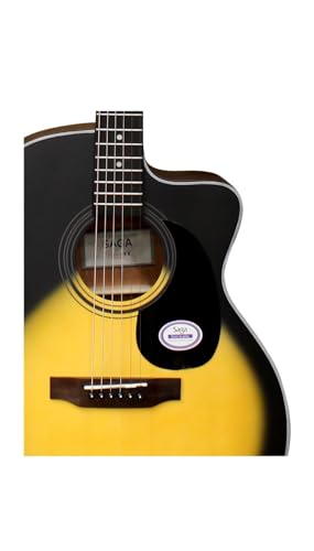 Image of Saga SF-600GC-SB Grand Concert Cutaway Acoustic Guitar (With Bag) (Sunburst)