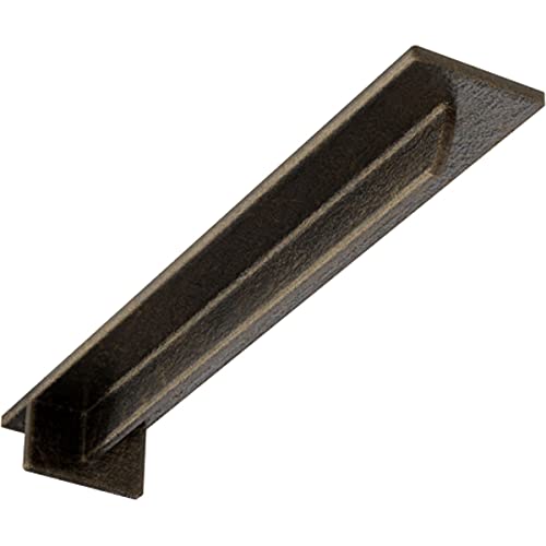 3" W x 18" D x 2" H Heaton Hidden Support Steel Bracket w/ 14" Support Depth, Antiqued Pale Gold