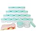 GreatforU 20 Stück Döschen, 15g 15ml Leer Transparent Klein Kunststoff Cremedose - für Kosmetikdose, Lippenbalsam Döschen, Crème, Salben, Pulver, Nailart, Mit Grün Schraubdeckel, 20 Stück Mini Spatel